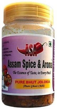 Assam Spice & Aroma PURE BHUT JOLOKIA (KING CHILLI II GHOST PEPPER II GHOST CHILLI) Red Chilli Pickle