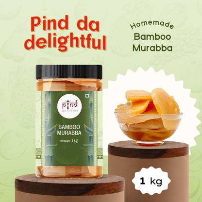 pind Homemade Bamboo Murabba|pindda Baas ka Murabba 1 Kg Bamboo Murabba