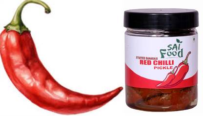 SAI Food Red Chilli Pickle Stuffed Banarasi Lal Mirch Ka Achar Homemade Fresh Handmade Red Chilli Pickle