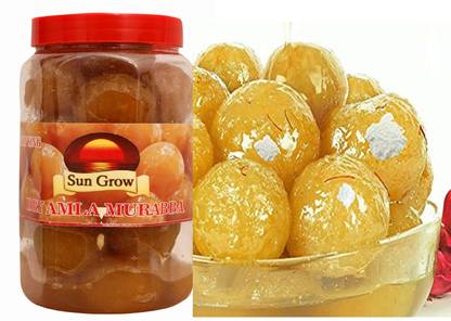 Sun Grow Amla Murabba (900 grams) A Sweet Preserve with Amla Rich in Vitamin C, Fiber Amla Murabba