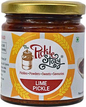 The Pickle Story An Authentic Homemade Full Lime Pickled with Mixed Species 200 Grams Lemon Pickle