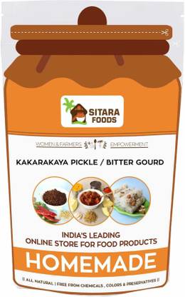 sitara foods Kakarakaya Pickle / Bitter Gourd / Karela Achar (Home Made) 250 Grams Bitter Gourd Pickle