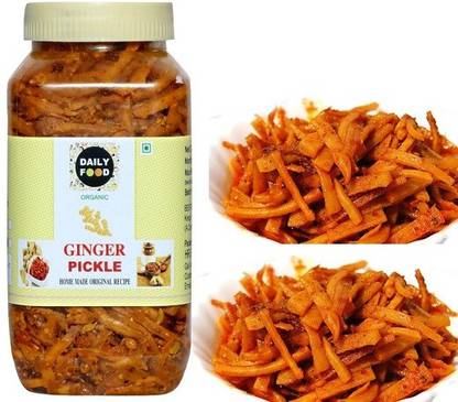 Daily Food Organic Natural Dry Ginger Pickle Adrak Ka Achar (400 grams) Ginger Pickle