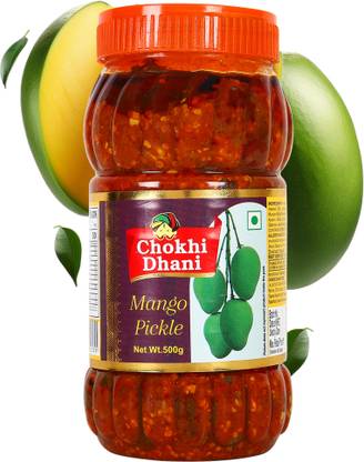 Chokhi Dhani Foods Mango Pickle Spicy & Tasty (Pack of 1, 1 kg) Mango Pickle