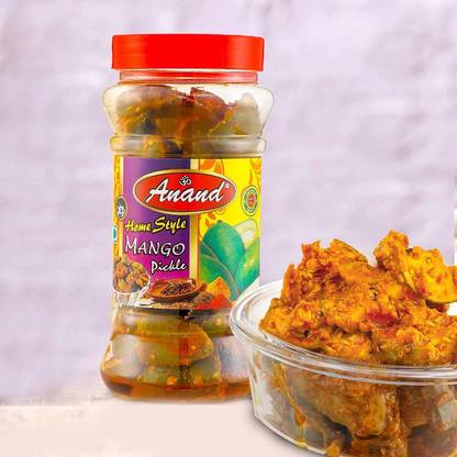 ANAND Home Style Mango Pickle,Natural Ingredients,Less Mustard Oil (1 Kg) Mango Pickle