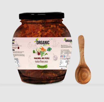 Organic Anand Panchmel Pickle ( Beetroot, Gajar, Gobhi, Mooli, Matar Mix Achaar ) Mixed Pickle