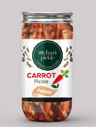 ACHARI PICKLES Homemade Carrot Pickle- Punjabi Style-Gajar Ka Achar/Achaar Carrot Pickle