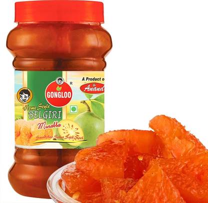 GONGLOO Homemade Bel Murabba,Bail Fruit Ka Murabba-1 KG Bamboo Murabba Bel Murabba