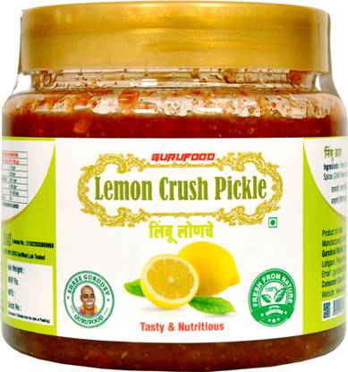 gurufood Lemon Pickle Lemon Pickle