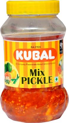 KUBAL Vegetable Pickle Tangy and Mango Chilli Lemon Carrot Ginger & Karwanda Achar Mixed Pickle