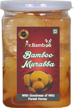 Mr.Bamboo (Premium Quality) Homemade Bamboo Murabba (WITH WILD FOREST HONEY) Bamboo Murabba