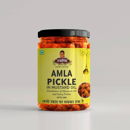 Hawa Singh Amla Ka Achar / AMLA Pickle Natural pure in oil Amla Pickle (250 g) Amla Pickle