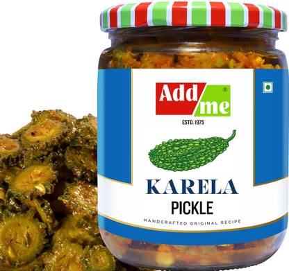 Add me Home Made Karela Pickle Karele Ka Achar Less Oil 500 gm Bitter Gourd Pickles Bitter Gourd Pickle