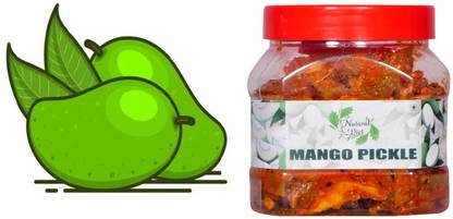 Natural Diet Mango Pickle Aam Ka Achar Natural Handmade Fresh (400 grams) Mango Pickle