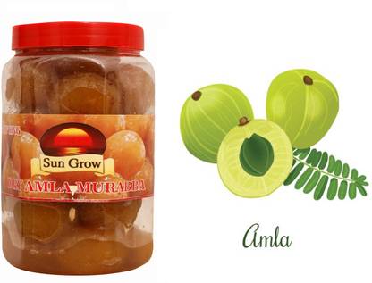 Sun Grow Amla Murabba (900 gms) Homemade A Sweet Preserve with Amla Rich in Vitamin C Amla Murabba