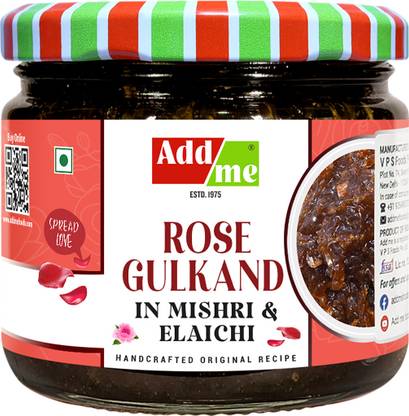 Add me Sweet Rose Gulkand in Mishri & Elaichi 350gm |Fresh Red Rose Petal Jam Gulkand Gulkand
