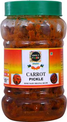 Daily Food Carrot Pickle Gajar Ka Achar Homemade Made in Very Less Oil (800 grams) Carrot Pickle