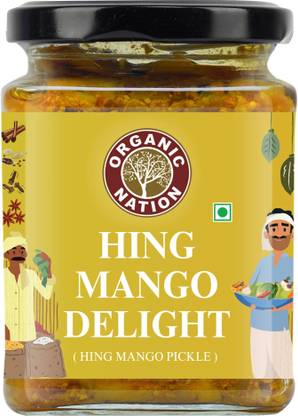 Organic Nation Hing Mango Delight | Homestyle Indian Pickle | Authentic Traditional Taste Mango Pickle