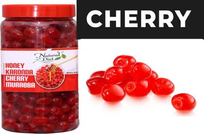 Natural Diet Homemade Sweet Fresh Delicious Natural Karonda Cherry Fruit Murabba (900 g) Red Berry Murabba