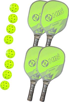 BSM Combo Of 2 Green Pickleball Paddle Pickle Ball Racquet Wood Pickleball Bat Pickleball Paddle