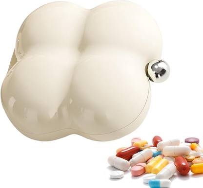 Niralasa 4 Times Daily Travel Pill Box - Portable Pill Organizers for Medications | Compact Weekly Pill Box