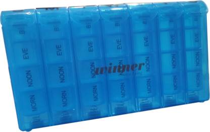 laojus 7 day Pill Box Blue Pill Box