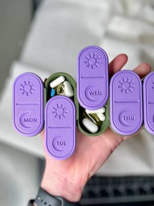 crossfire 7 days Cute Day-Night - 7 day pill organizer Pill Box