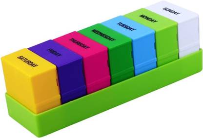 Lishonn 07 Days Portable Medicine Tablets Organizer Case Travel Pill Box For 07 days Pill Box