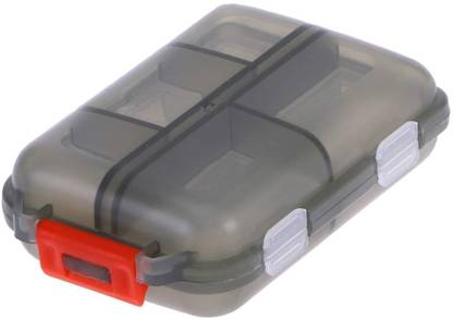 WROPZO NA Double Layer Pill Organizer Pill Case with 10 Compartments Portable Mini Pill Box