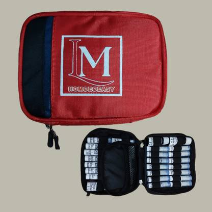 LM HOMOEOEASY NA Homeopathic medicine storage kit (EMPTY) BLUE Pill Box