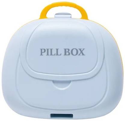 Naama MONDAY - SUNDAY Multipurpose Pill Case with 7 Compartments,Travel Pill Organizer Moisture Proof Pill Box