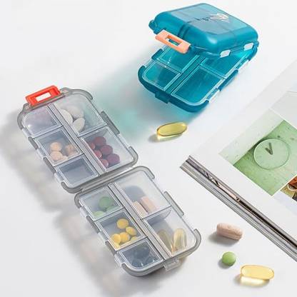 BBBIKINI 7 day protable travel pill box,medicine box pill organiser for travel and daily use Pill Box