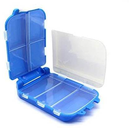HAPANI HOUSE (8 Part Folca Pill Case) Medicine organizer boxes with all categories of pill organizers boxes , pouches, portable and small & large for home and travel , weekly and daily pill storage boxes