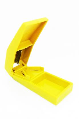 CRAZYGOL pack of 1Tablet cutter Yellow Manual Pill Splitter pack of 1Tablet cutter Yellow Manual Pill Splitter  Tablet cutter Yellow Manual Pill Splitter  Cutter