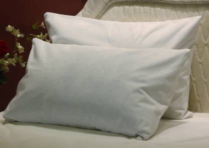 Trance Home Linen Plain Plain Filled Zipper Queen Size Pillow Protector