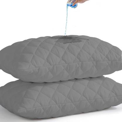 EVOL Quilted Poly Fiber Filled Zipper Standard Size Pillow Protector