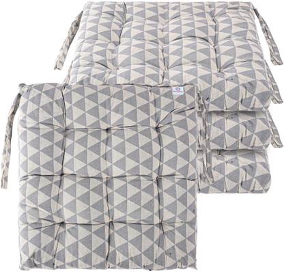 HOMESTIC by Kuber Industries Microfibre Abstract Chair Pad Pack of 4