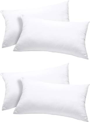 VLYSIUM PERFECT SLEEPER stripe 12*18 cushions for sofa or chair pillows set (45cm*30cm) Polyester Fibre Solid Lumbar Pillow Pack of 4