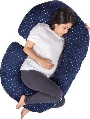 MYLO Ultra Soft C-shaped Pregnancy Pillow Cotton Solid Pregnancy Pillow Pack of 1