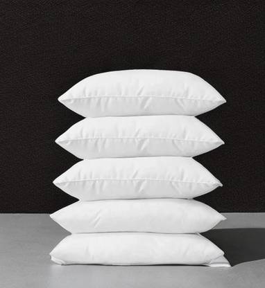 CATHROL 5 Pillows Cotton Solid Sleeping Pillow Pack of 5