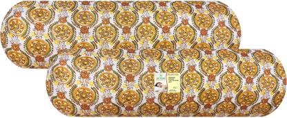 ACTOS Microfibre Bolster Pack of 2 Floral Round