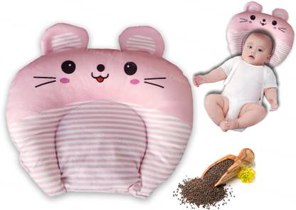 zobro Mustard Seeds Baby Pillow Pack of 1 Animals Pillow for Newborn Baby