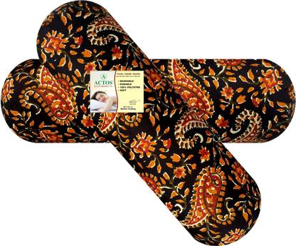 ACTOS Microfibre Bolster Pack of 2 Floral