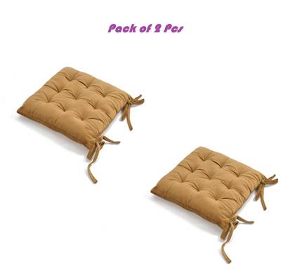 A CUBE LUXURY SOLUTIONS Polyester Fibre Chair Pad Pack of 2 Solid