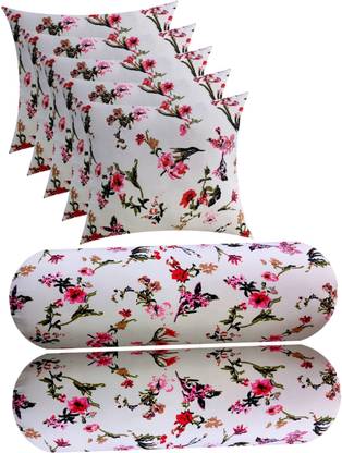 ACTOS Microfibre Bolster Pack of 7 Floral