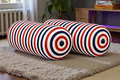 ACTOS Microfibre Bolster Pack of 2 Geometric Combo Set Of 2