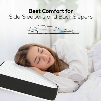 araami BED SLIPPING MEMORY FOAM ORTHOPEDIC MEDICAL CONTONER PILLOW AND CUSHION Memory Foam Solid Orthopaedic Pillow Pack of 1