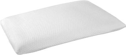 Fazista Memory Foam Sleeping Pillow Pack of 1 Solid Orthopedic Ultra Thin Pillow for Sleeping/Neck Pain Relief (24"x14"x1.5")