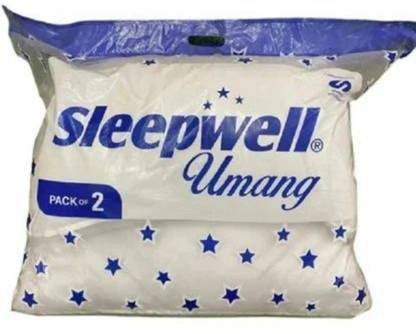 Sleepwell Microfibre Sleeping Pillow Pack of 2 Solid