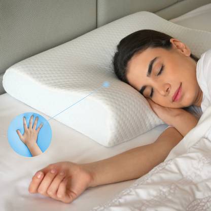 Sleepsia Cool Gel Cervical Orthopedic Memory Foam Pillow for Neck & Shoulder Pain Relief Memory Foam Solid Orthopaedic Pillow Pack of 1